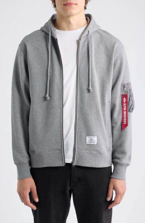 Utility Pocket Full-Zip Hoodie