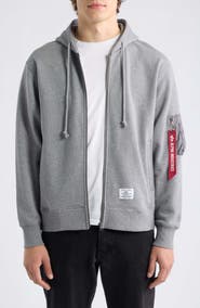 Alpha Industries Utility Pocket Full-Zip Hoodie