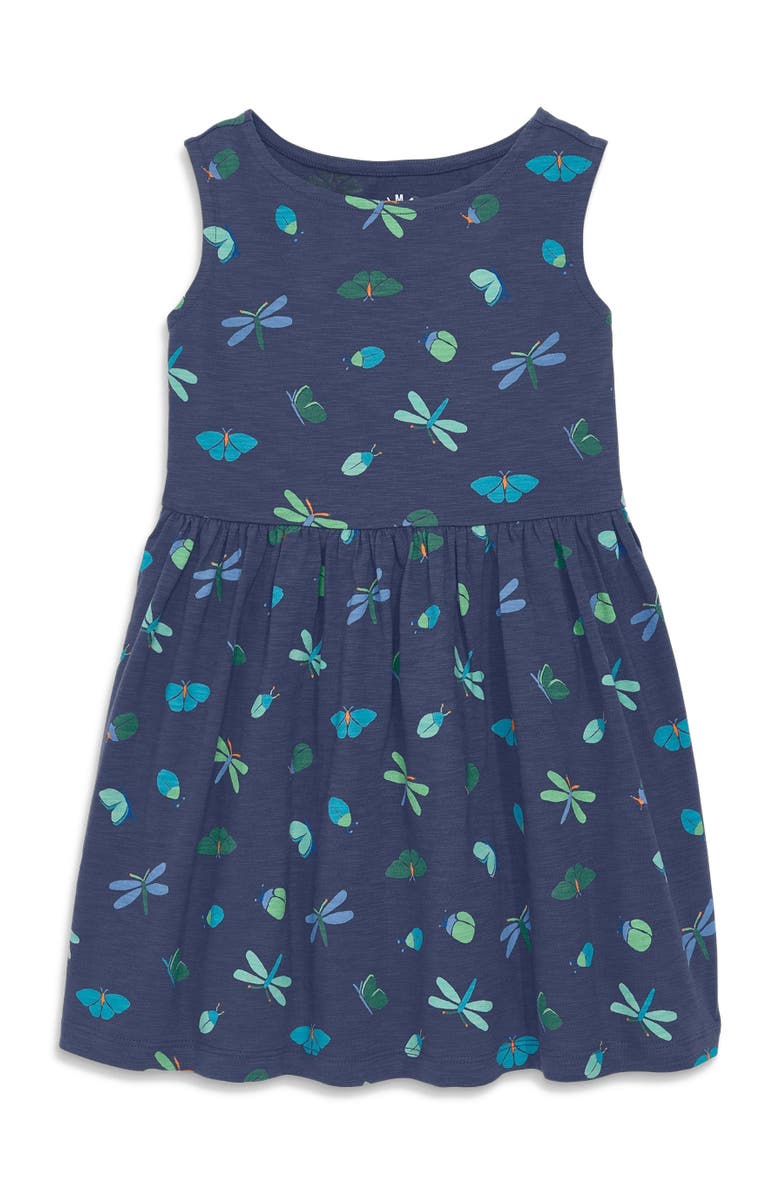 Primary Kids Recess Dress In Critters, Main, color, Sunwashed Navy Critters