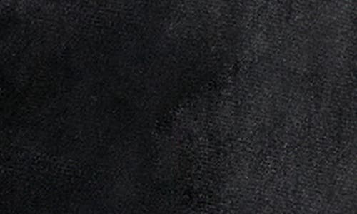 Dkny Velour Zip-up Hoodie In Black