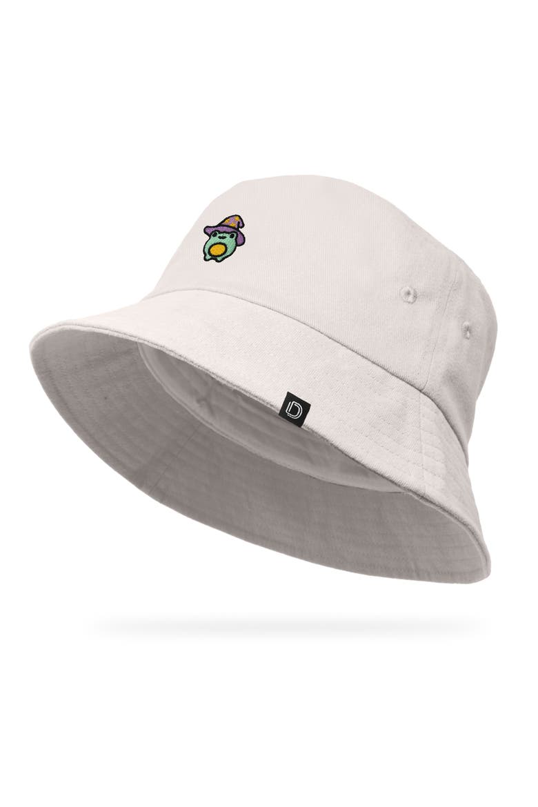 Sorcerer Frog Bucket Hat, Alternate, color, Parchment White