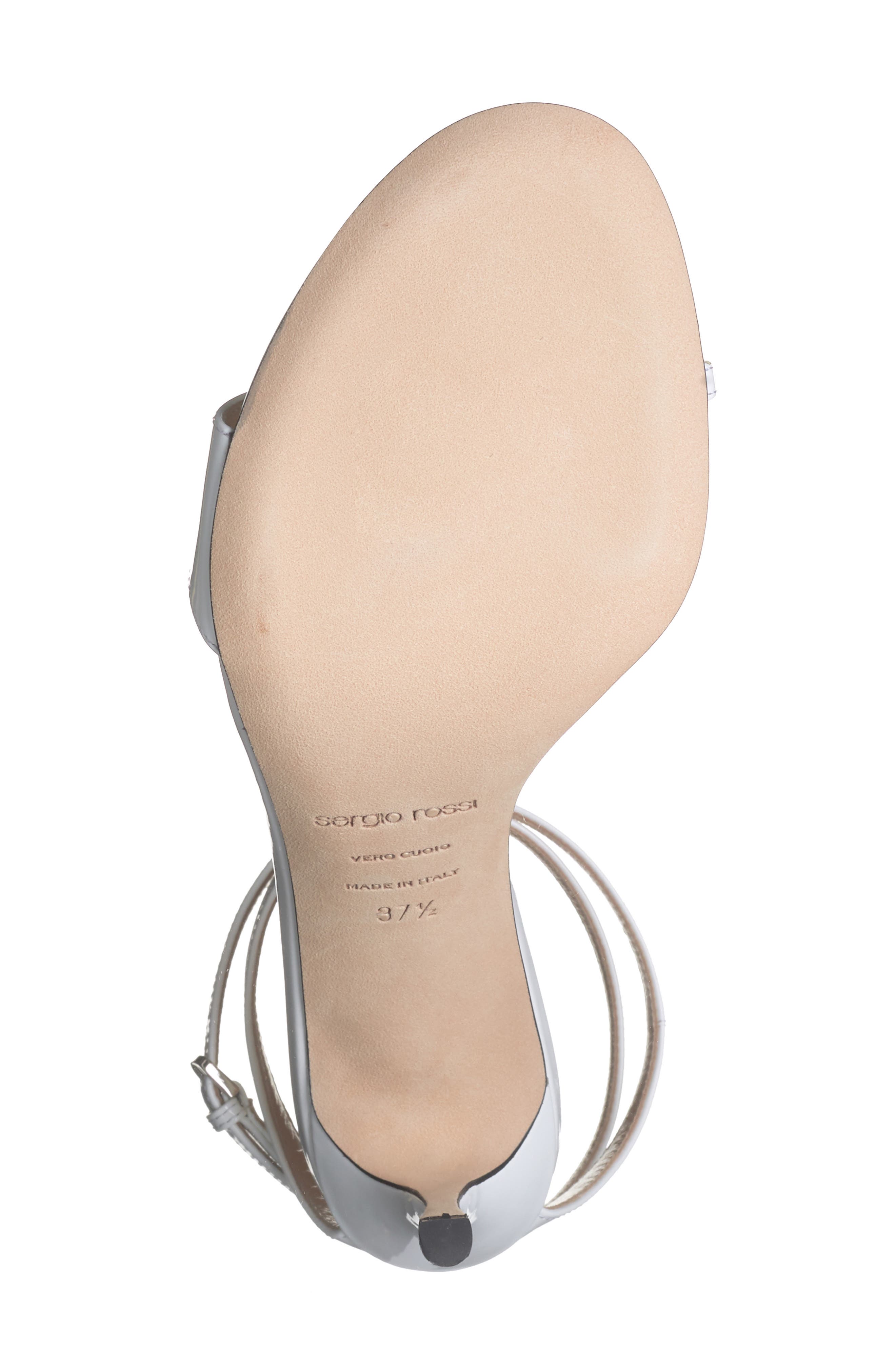 Sergio Rossi Ankle Strap Sandal, Alternate, color, 