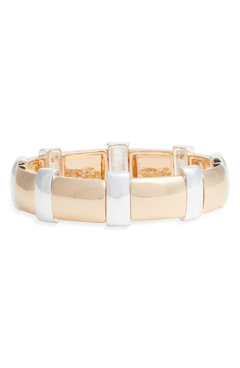 Metal Bar Stretch Bracelet