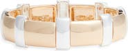 Open Edit Metal Bar Stretch Bracelet