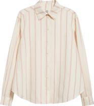 TOTEME Relaxed Stripe Button-Up Shirt