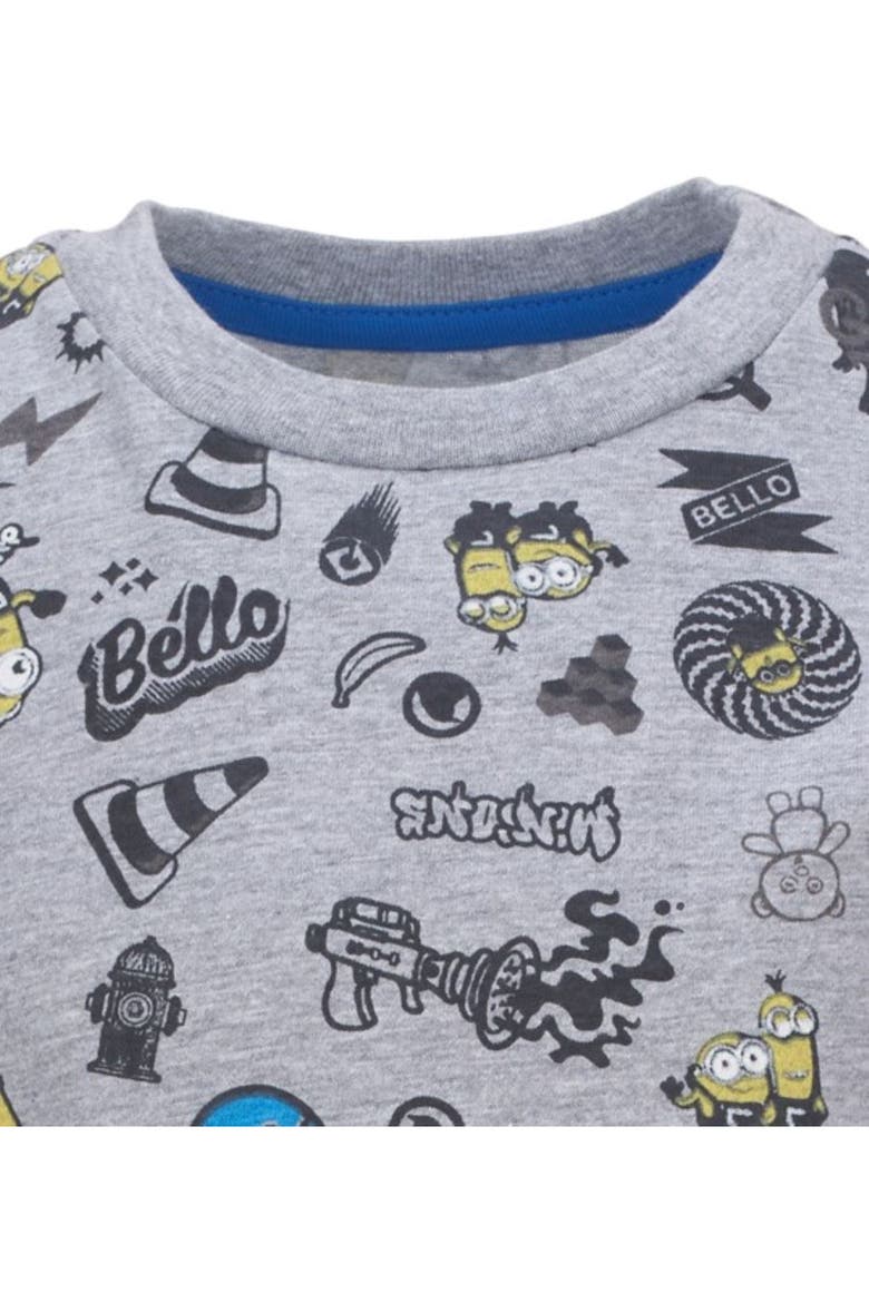 Minions 3-Pack Short Sleeve T-Shirts, Alternate, color, Yellow Black Grey