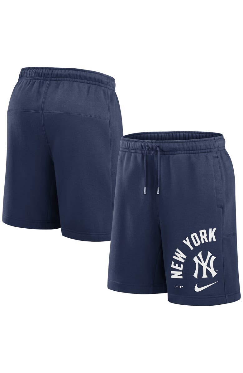 Nike Men's Nike Navy New York Yankees Arched Kicker Shorts, Main, color, Navy