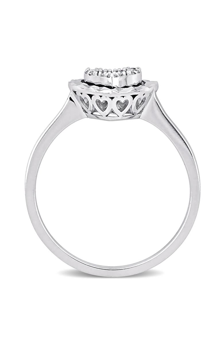 DELMAR Diamond Heart Shape Ring - 0.06ct., Alternate, color, 