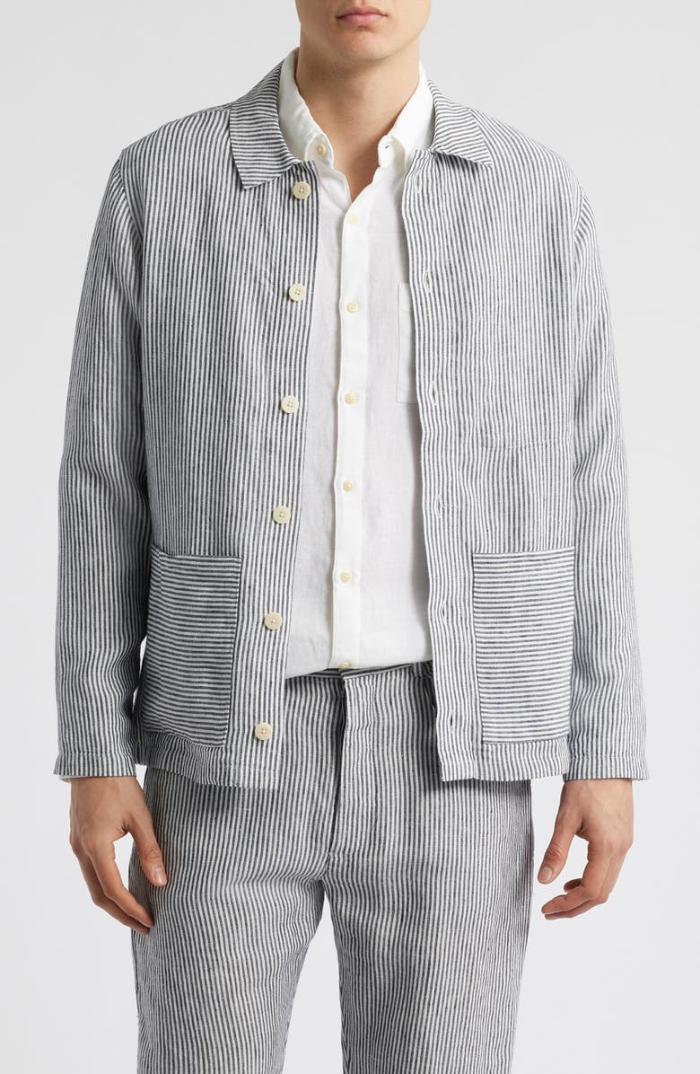 ALEX CRANE Kite Linen Jacket, Main, color, Lines