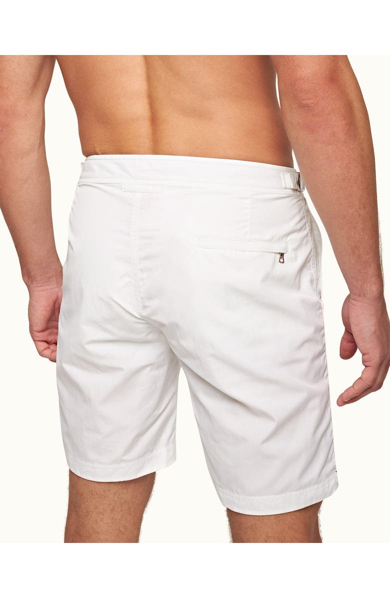 Orlebar Brown Dane Longest-Length Swim Shorts, Alternate, color, White