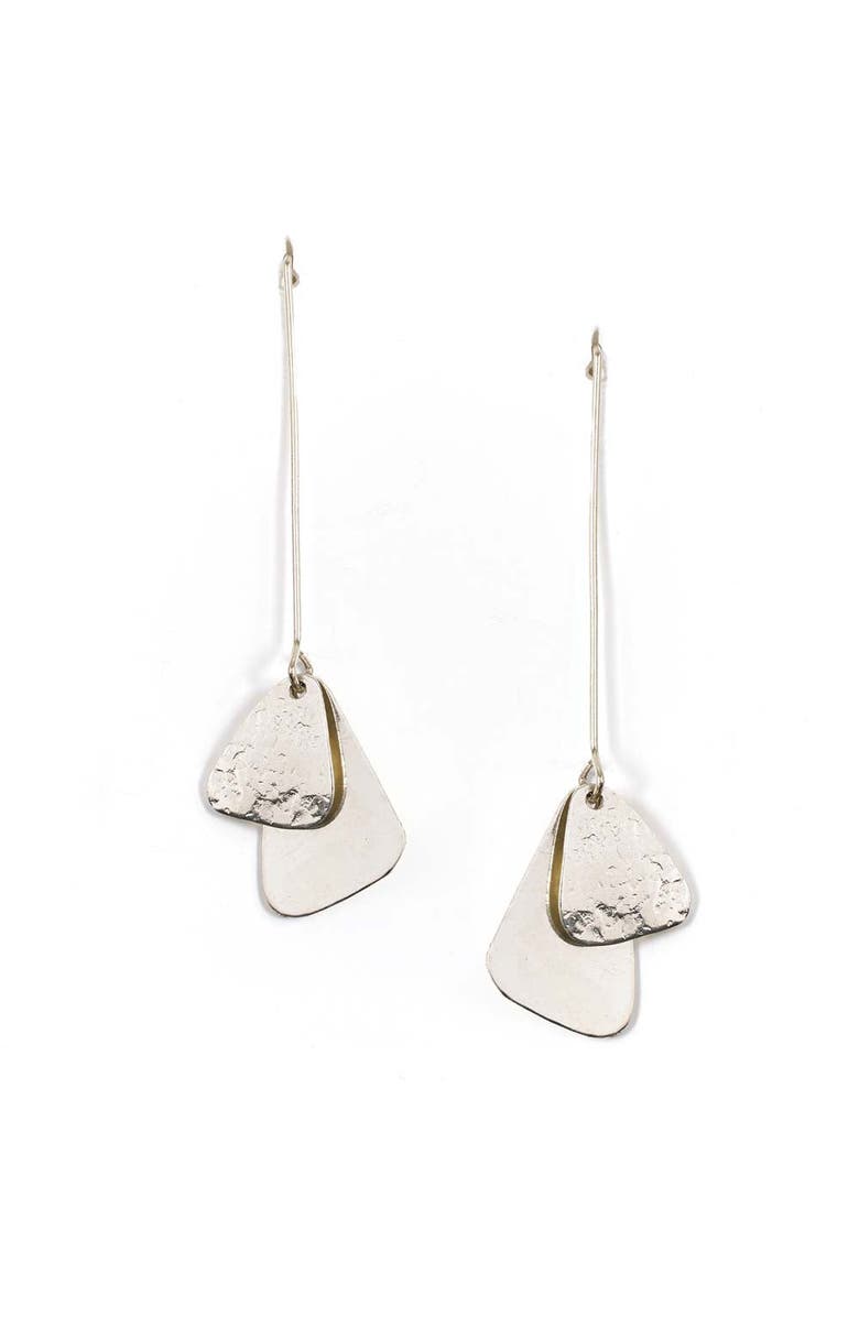 Matr Boomie Iyla Geometric Threader Earring, Main, color, Silver