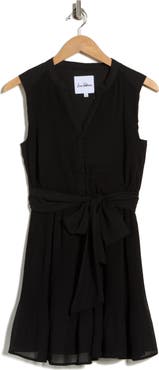 Sam Edelman Pleated Tie Waist Dress