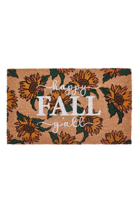 Happy Fall Coir Doormat