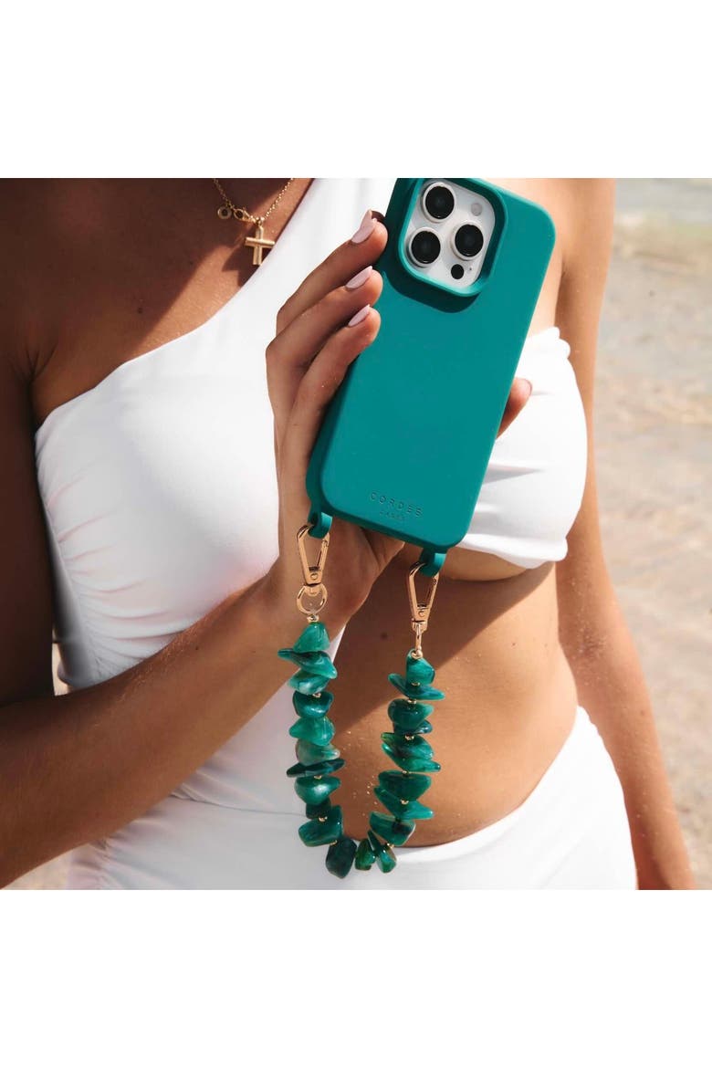 Turquoise Tide Phone Wristlet, Alternate, color, Turquoise