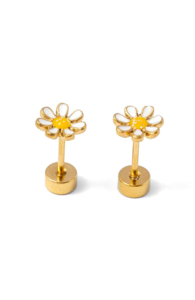 Pip Pop Mini Daisy Stud Earrings, Alternate, color, Gold