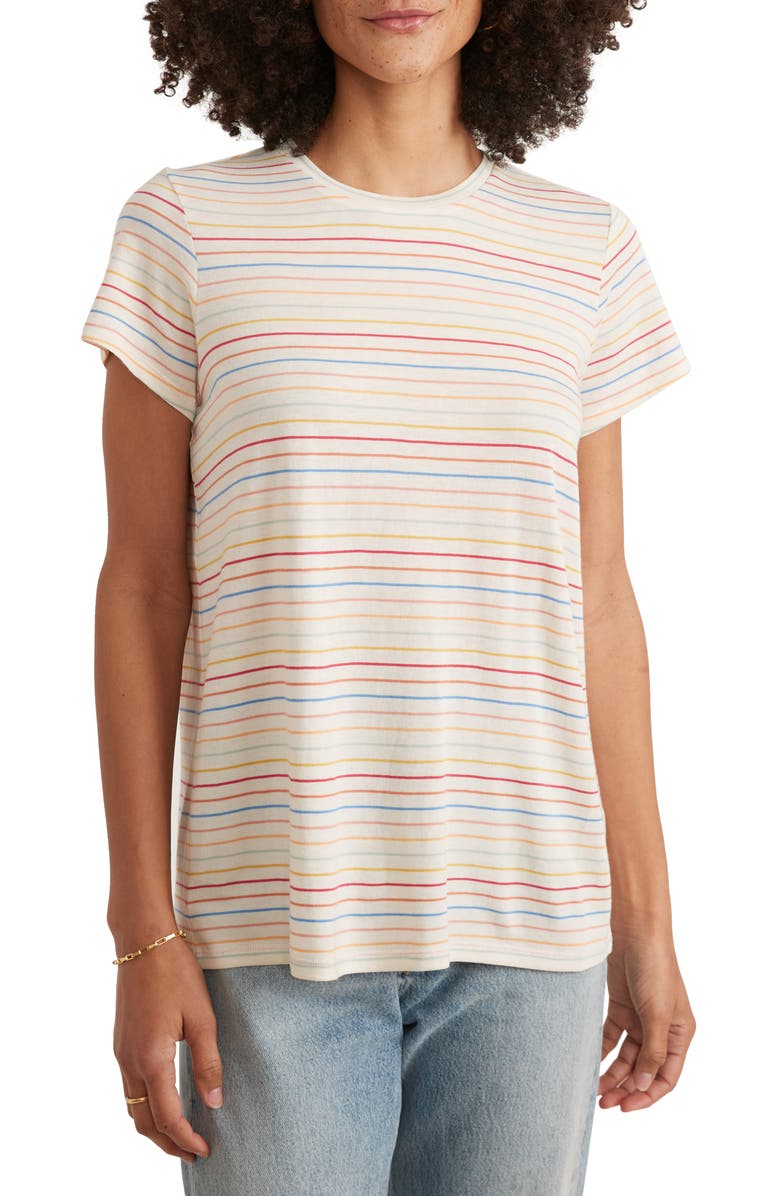 Marine Layer Stripe T-Shirt, Main, color,