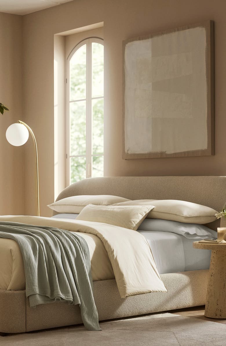 Boll & Branch Signature Comforter & Shams Set, Alternate, color, Cream