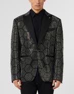 PHILIPP PLEIN Lord Fit Blazer Bling Monogram Men