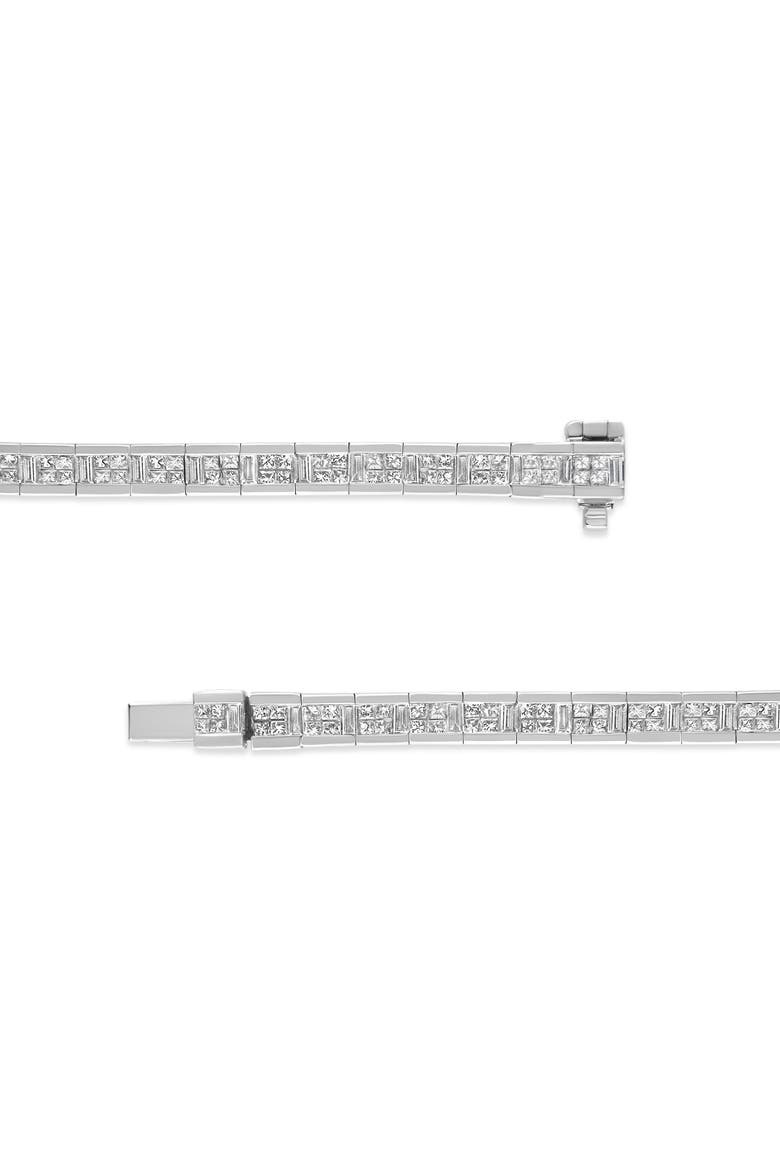 14K White Gold 4 3/8 Cttw Diamond Tennis Bracelet, Alternate, color, White
