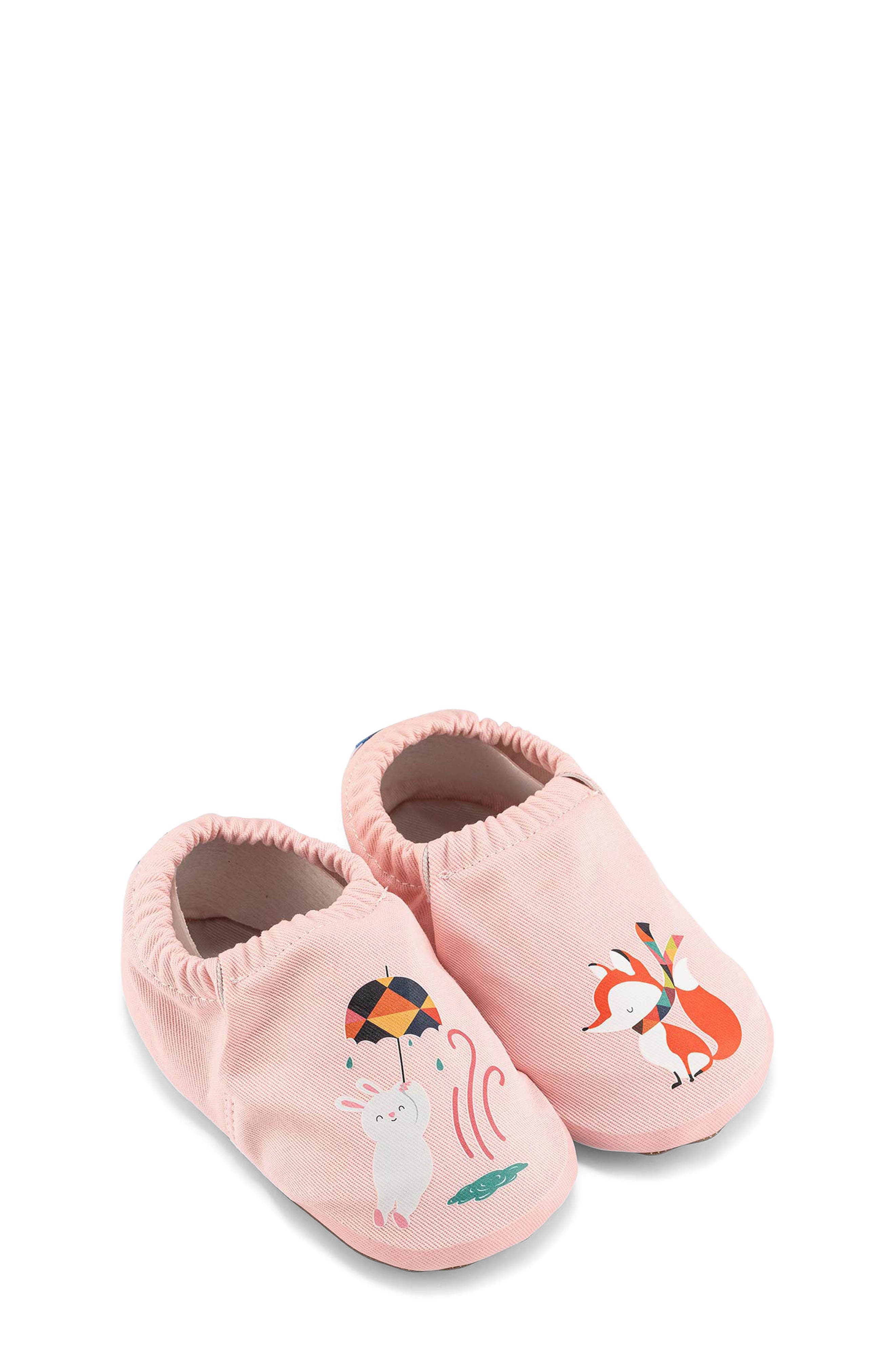 Hopfrög Kids Kids' Jack Rabbit Barefoot Slip-On Shoe in Powder Pink 