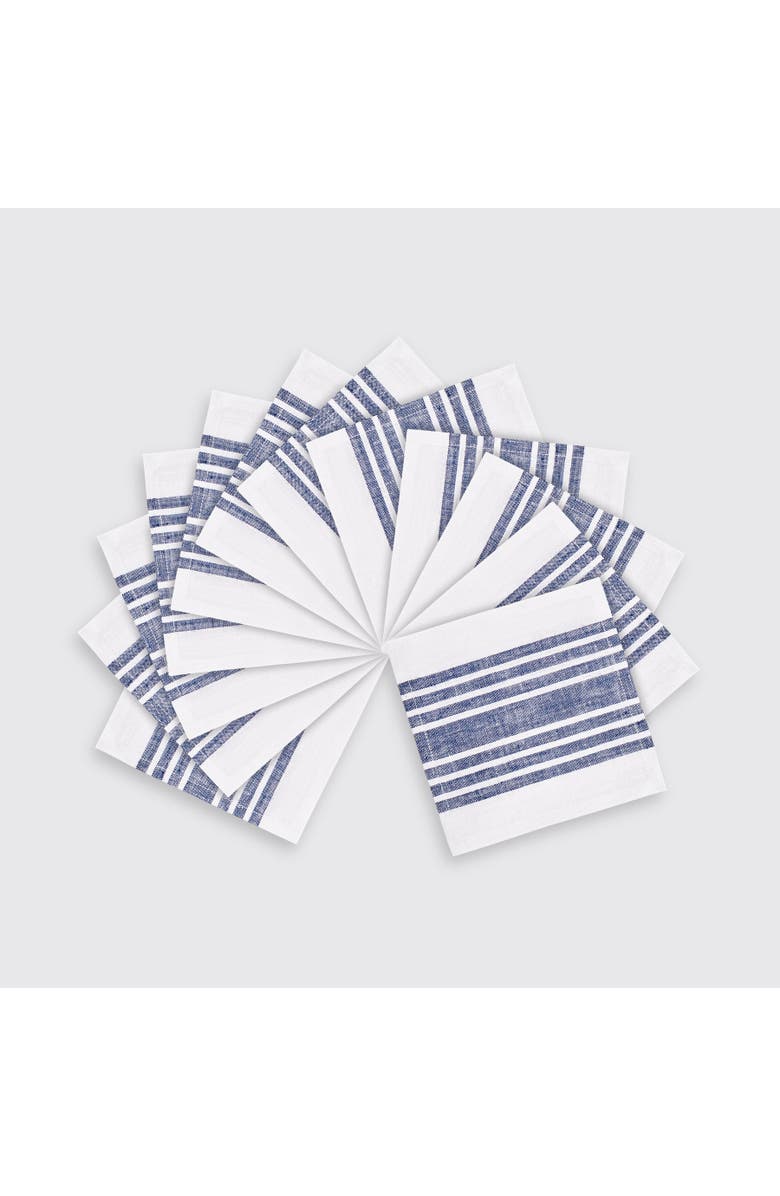Solino Home Linen Cocktail Napkins - Farmhouse, 6" x 6", Main, color, 