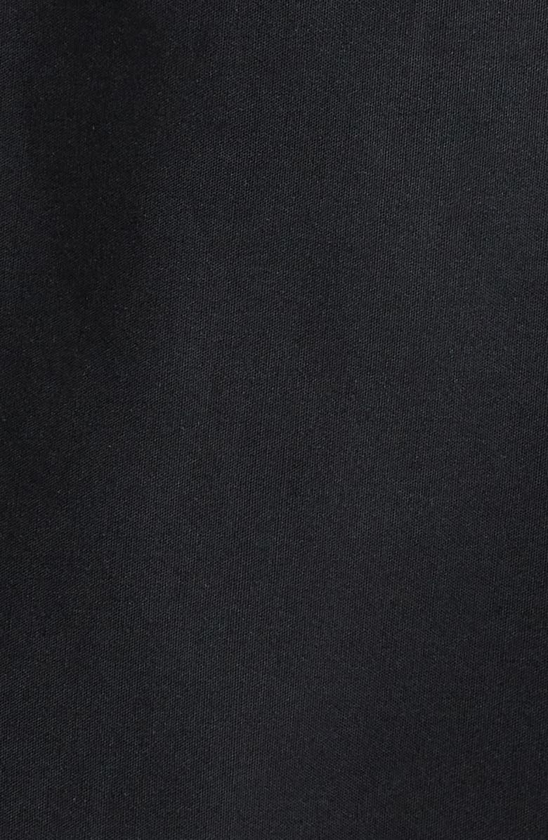 Halogen<sup>®</sup> Stripe Crop Cotton Poplin Button-Up Shirt, Alternate, color, Rich Black