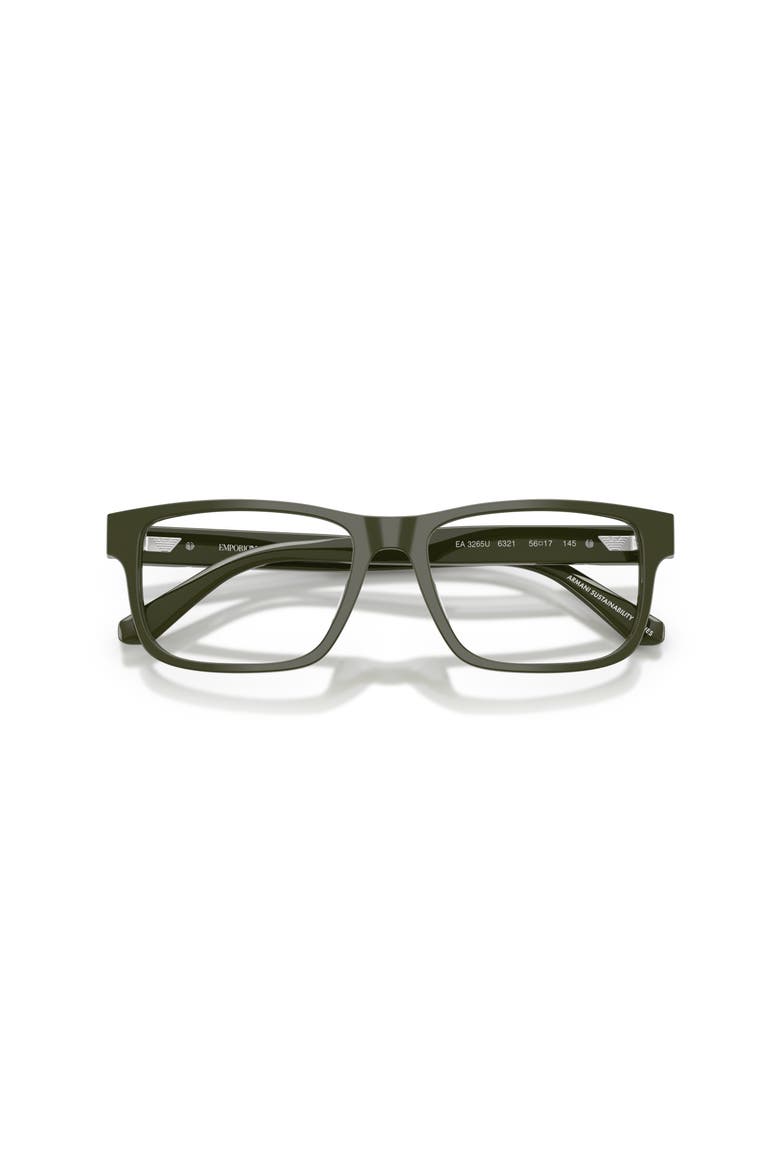 54mm Rectangle optical glasses, Alternate, color, Green