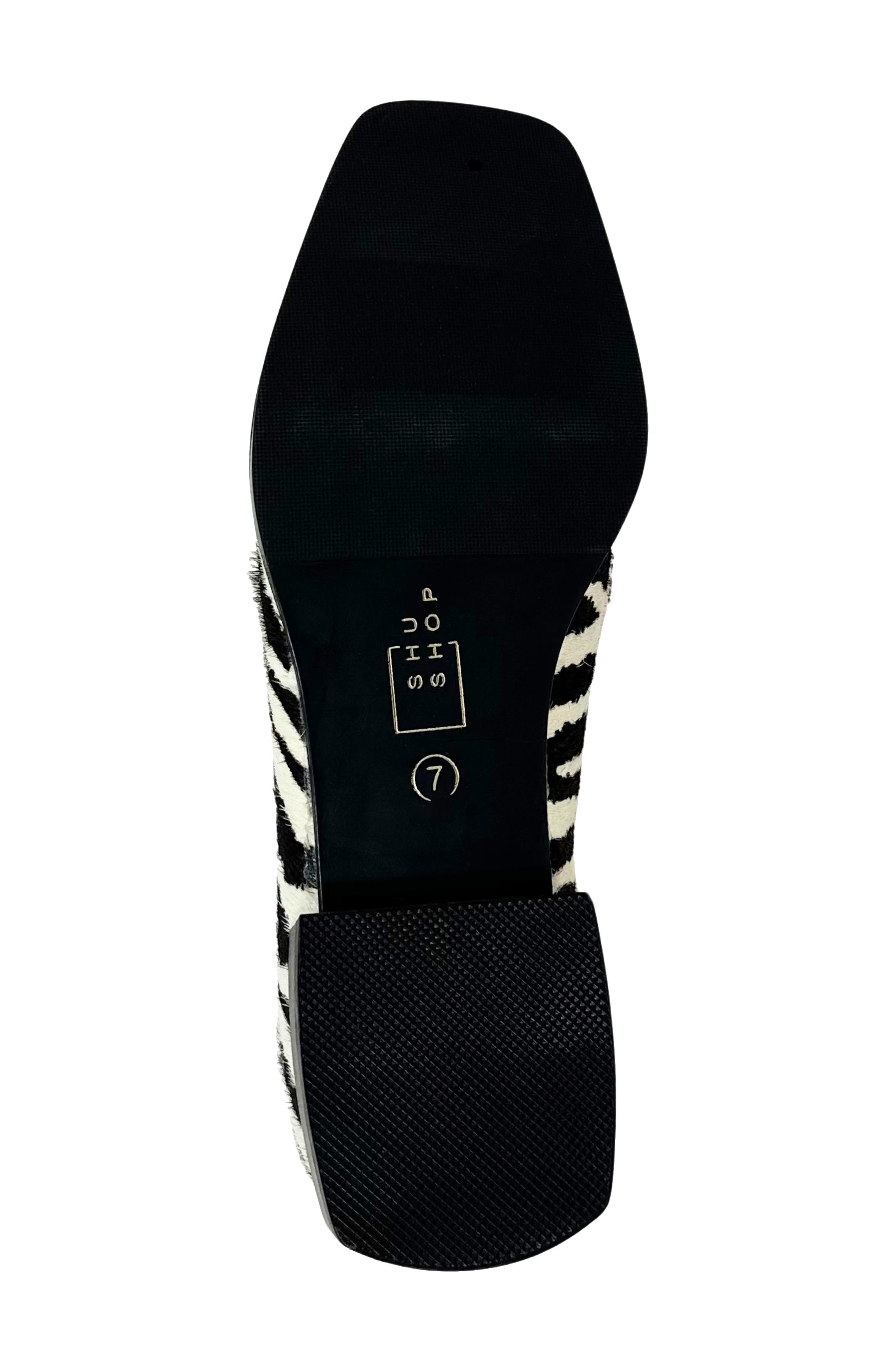 SHUSHOP Therese Bit Loafer, Alternate, color, Zebra Hair
