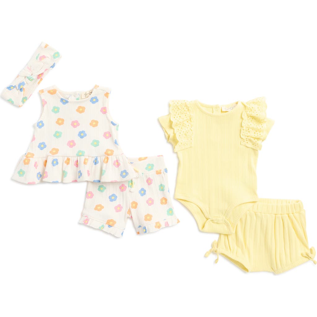 Shop Jessica Simpson 5-piece Stretch Rib Set In Multi