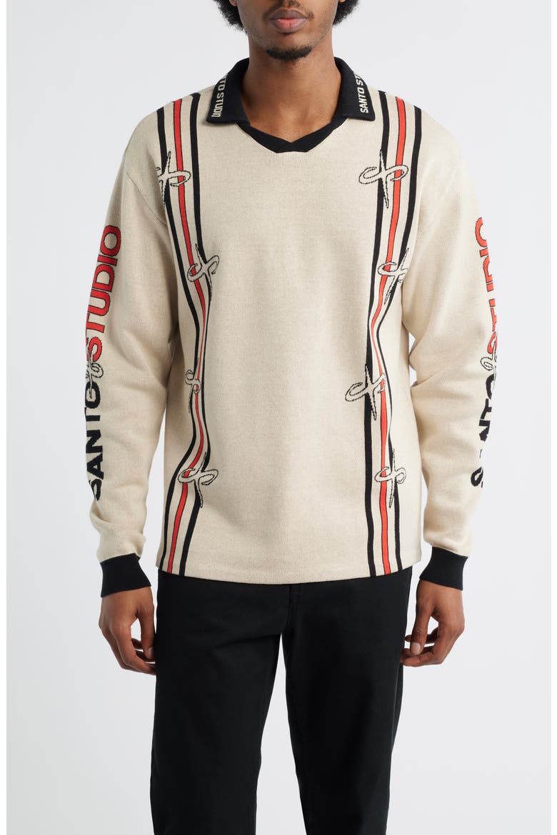 Luke Rockhold Edition - Flying Logo Knit Jersey, Main, color, CREAM