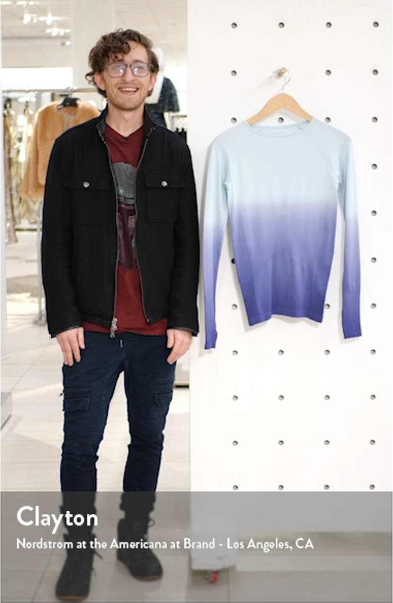 Seamless Dip Dye Long Sleeve Tee, sales video thumbnail