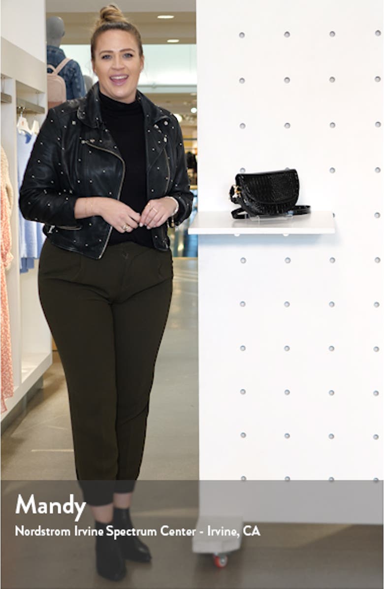 Coby Faux Leather Saddle Crossbody Bag, sales video thumbnail