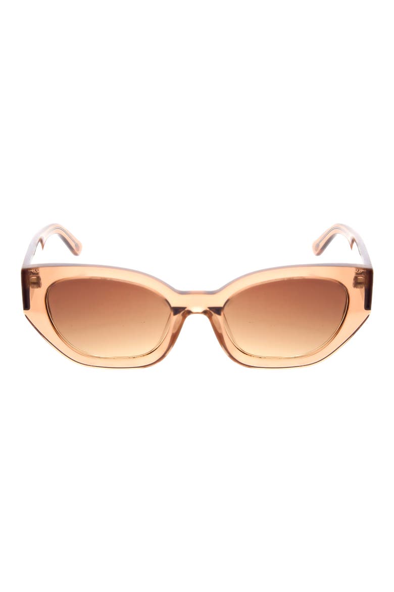 53mm Cat Eye Sunglasses, Main, color, BLUSH