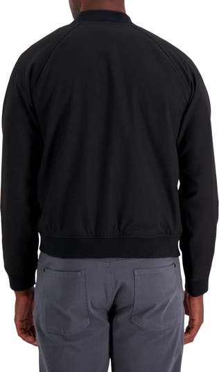 Stretch Gabardine Bomber Jacket
