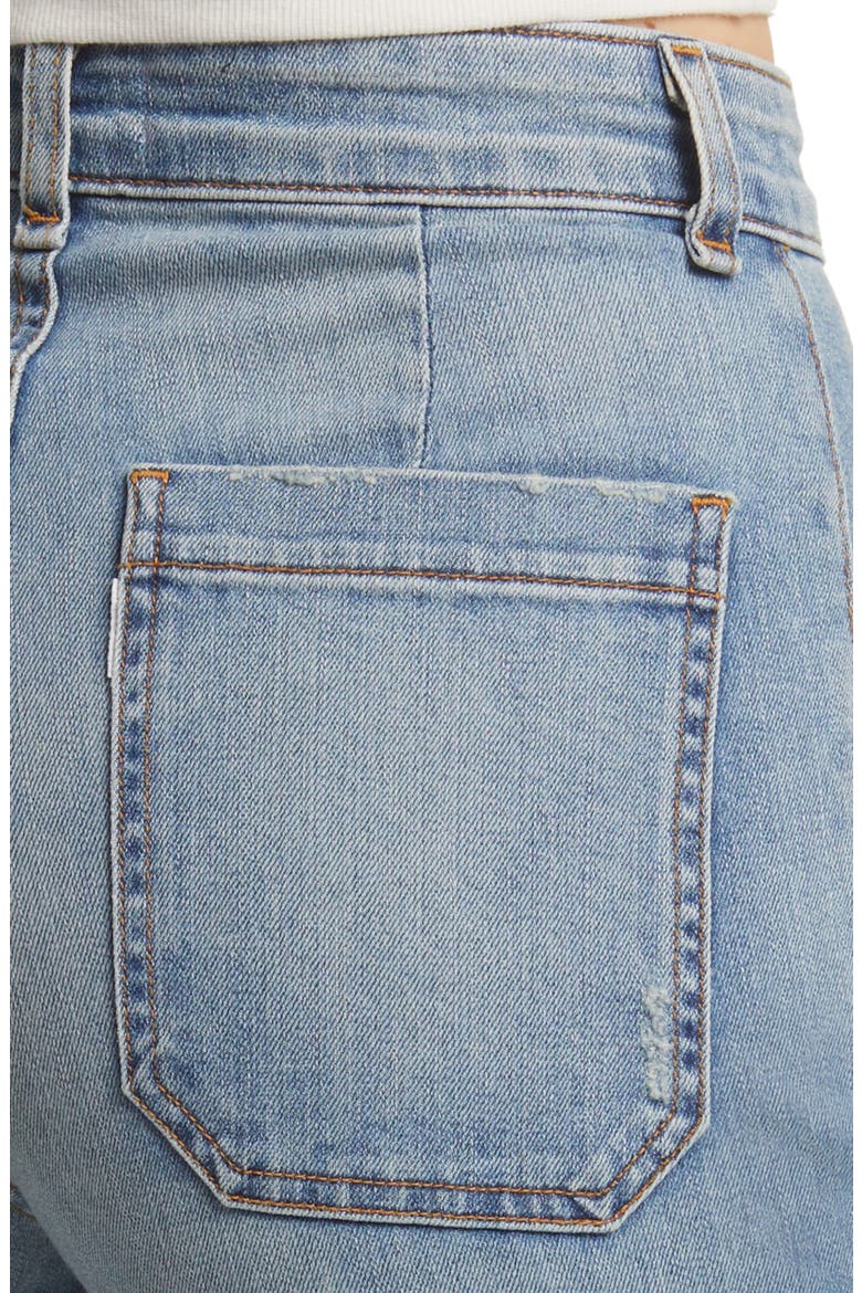 Sailor High Waist Wide Leg Jeans, Alternate, color, WATER STREET