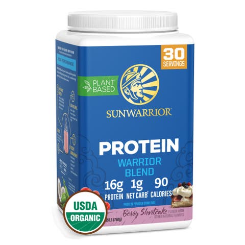 Organic Warrior Blend Berry Shortcake Protein Powder Tub