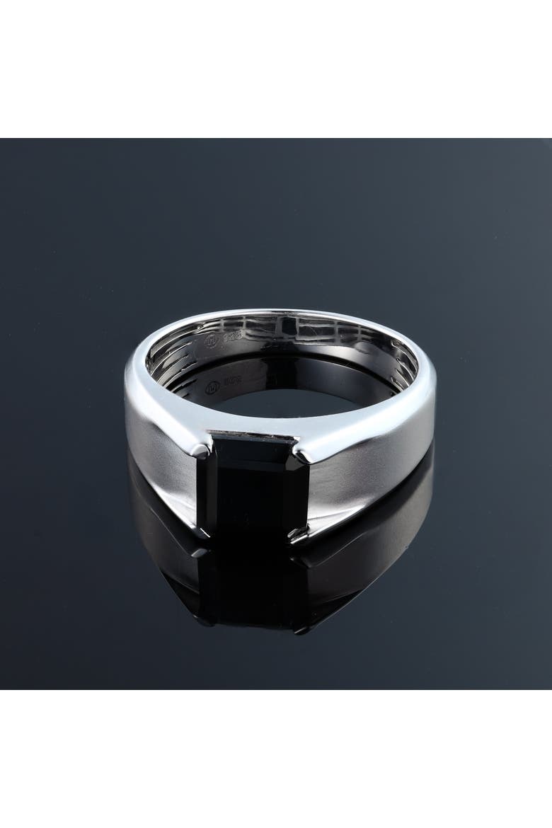 Yoru 2 CT Black Spinel Ring 925 Silver, Alternate, color, Sterling Silver