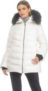 GORSKI Apres-Ski Mid Jacket With Detachable Genuine Shearling Hood Trim