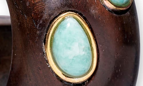 Lizzie Fortunato Acacia Amazonite Earrings In Brown