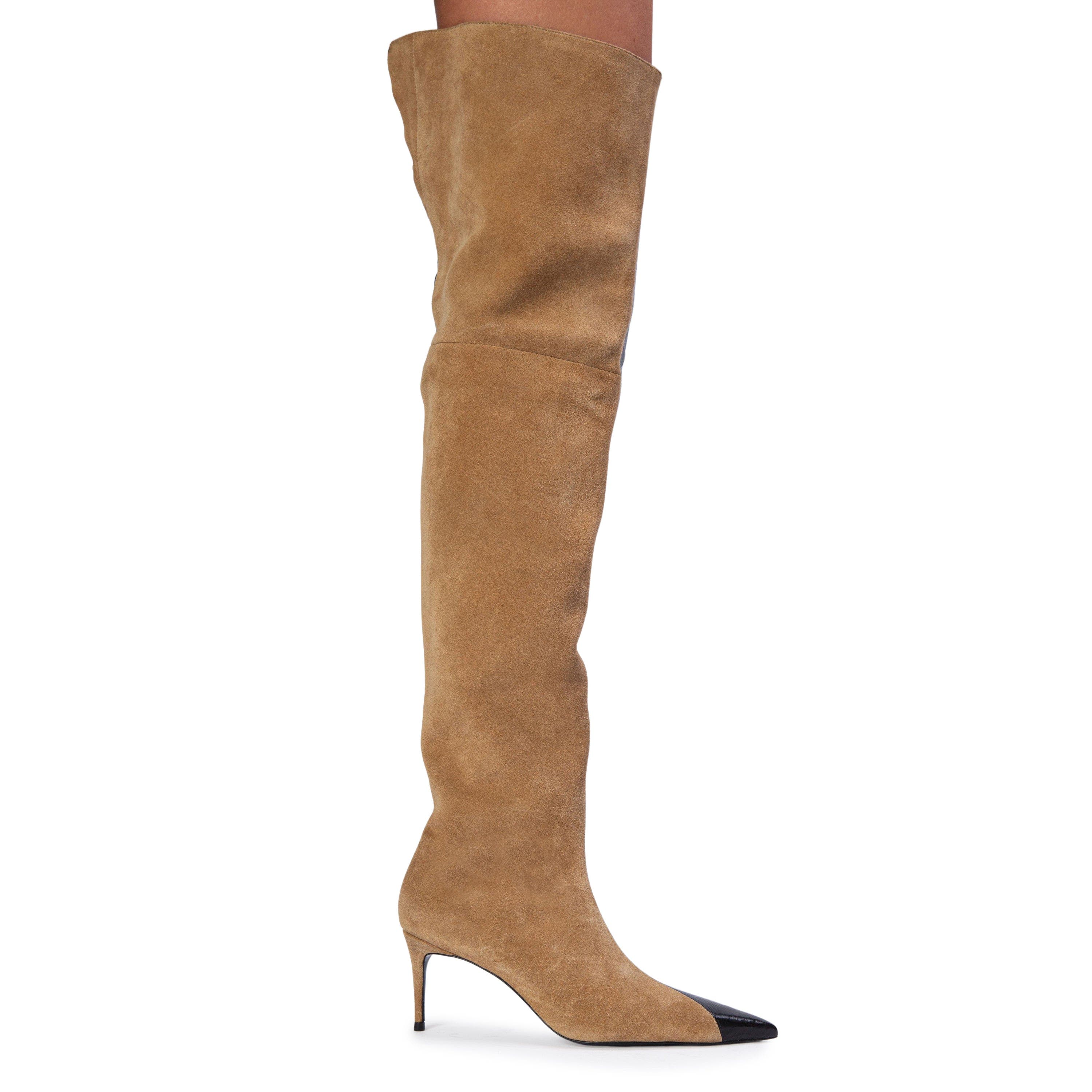 Oblik 70 Boot, Alternate, color, Latte Suede / Eel Leather