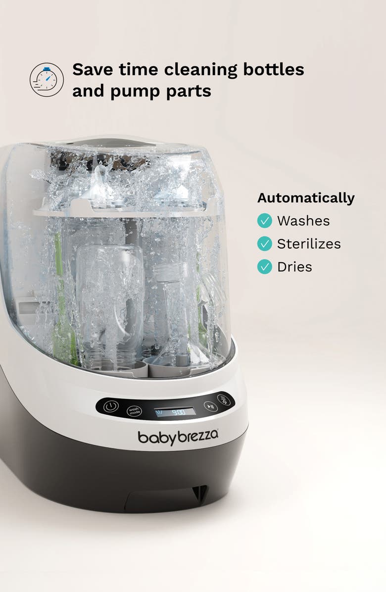 BABY BREZZA Bottle Washer Pro<sup>®</sup>, Alternate, color, White/ Black