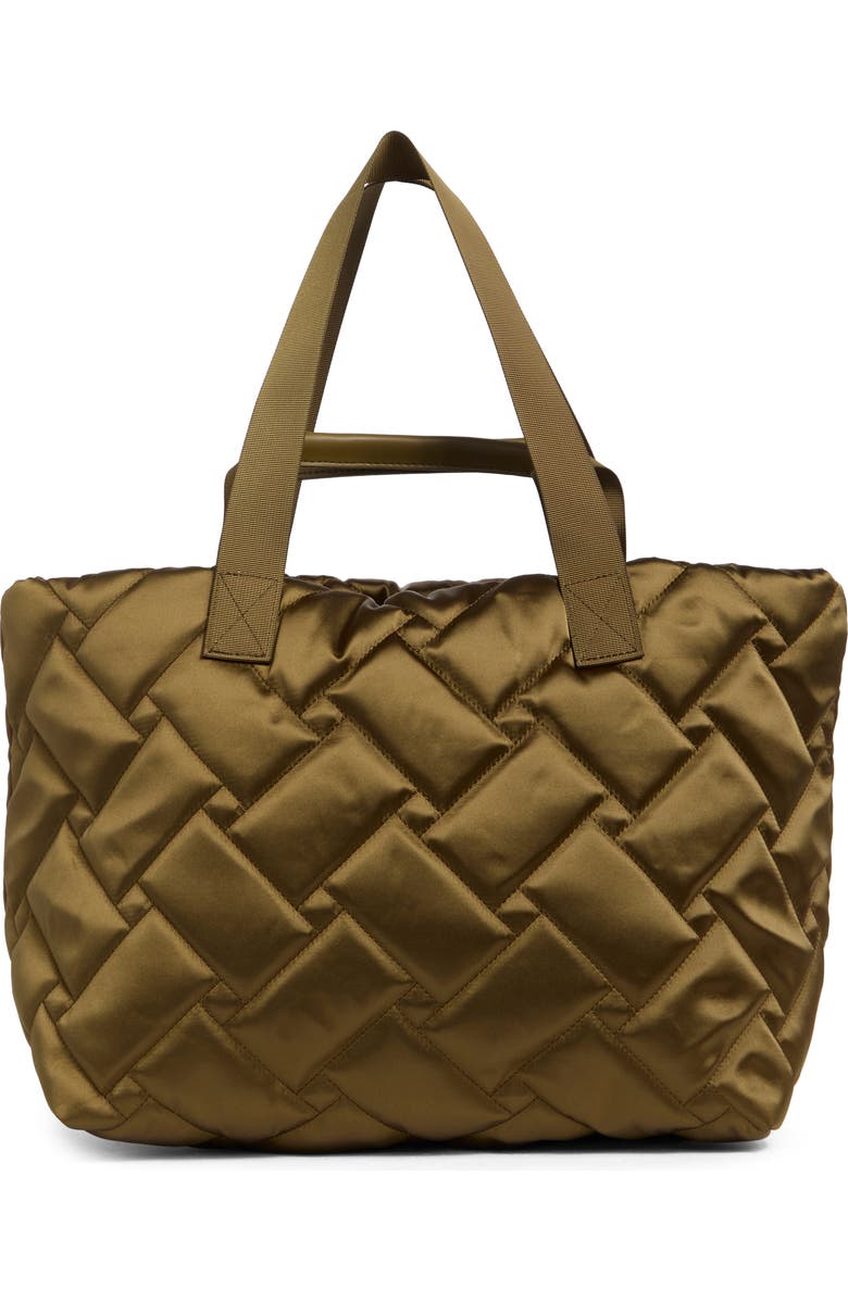 Kurt Geiger London Quilted Recycled Shopper Bag, Alternate, color, Beige/ Khaki