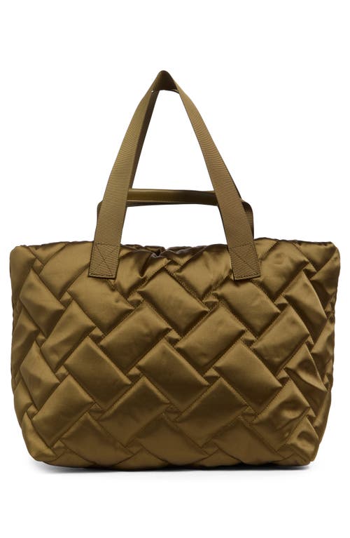 Kurt Geiger London Quilted Recycled Shopper Bag In Brown