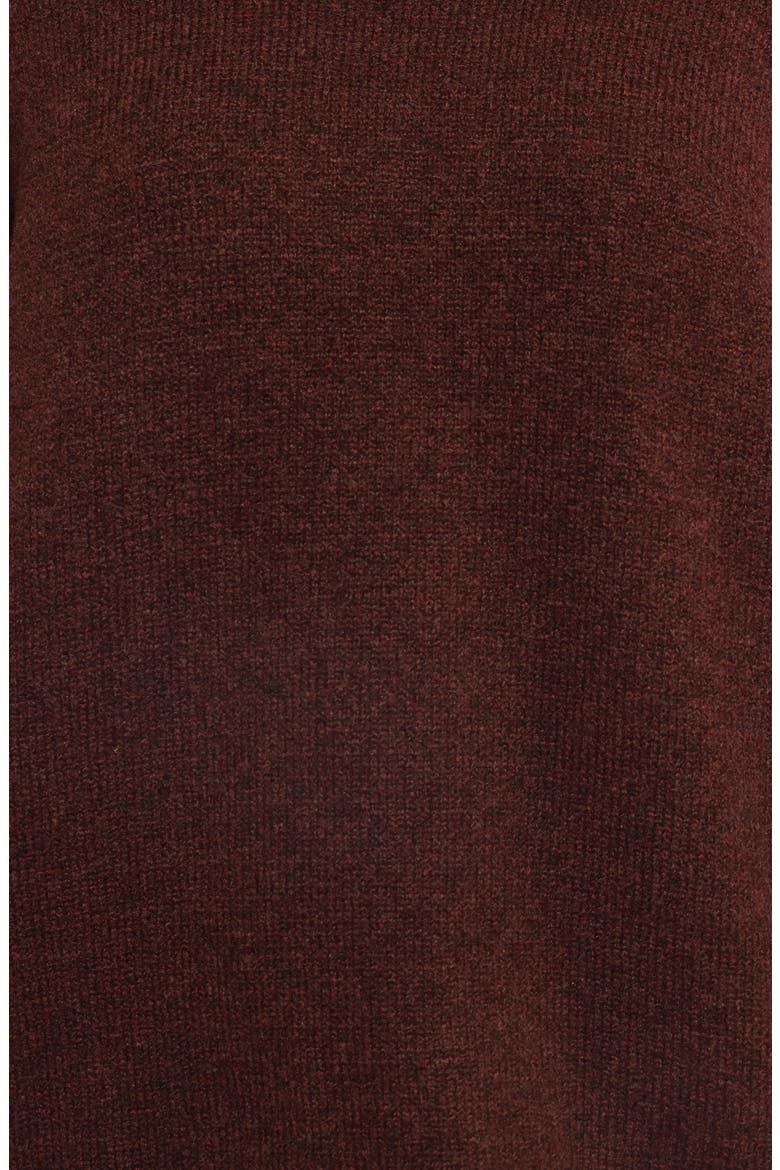 Bindy Oversize Turtleneck Sweater, Alternate, color, WINE