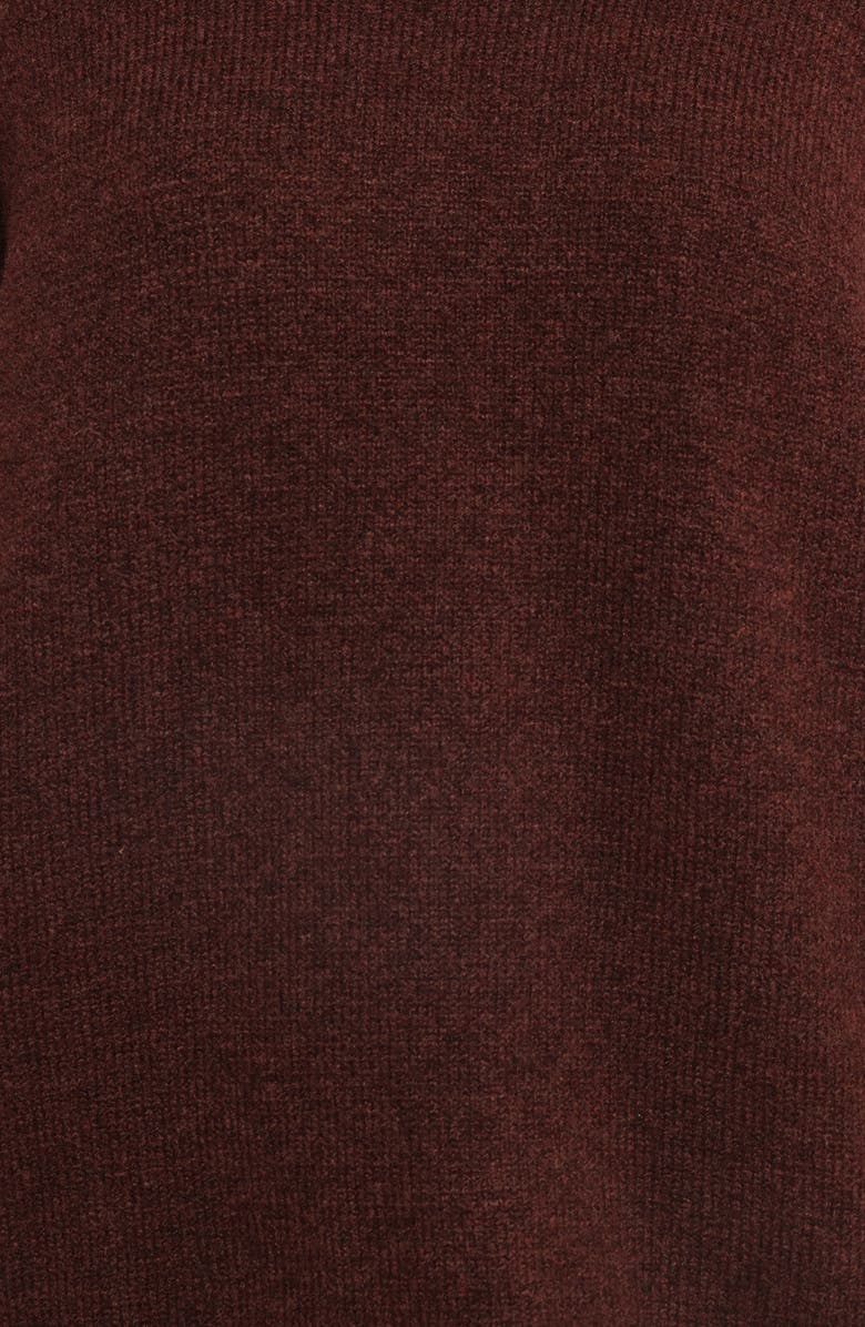 Petal & Pup Bindy Oversize Turtleneck Sweater, Alternate, color, Wine
