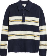 BP. Stripe Oversize Polo Sweater