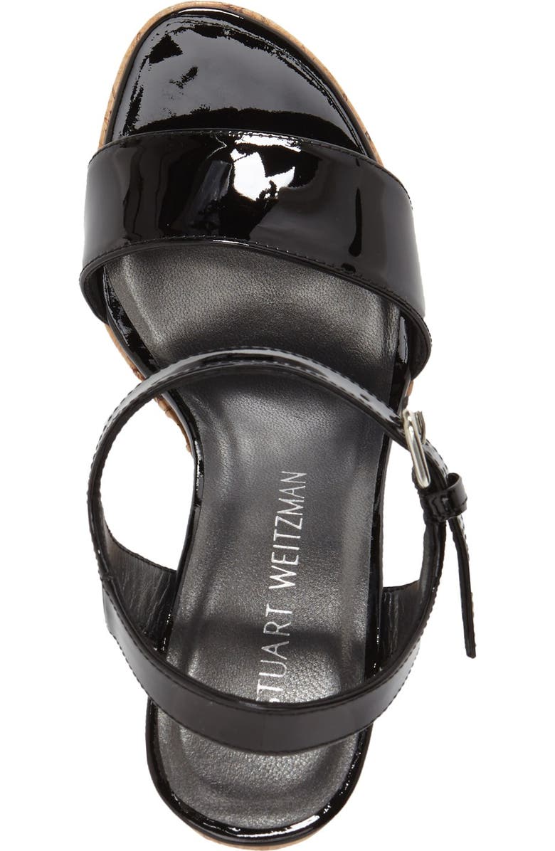 Stuart Weitzman 'Single Sky' Wedge Sandal, Alternate, color,