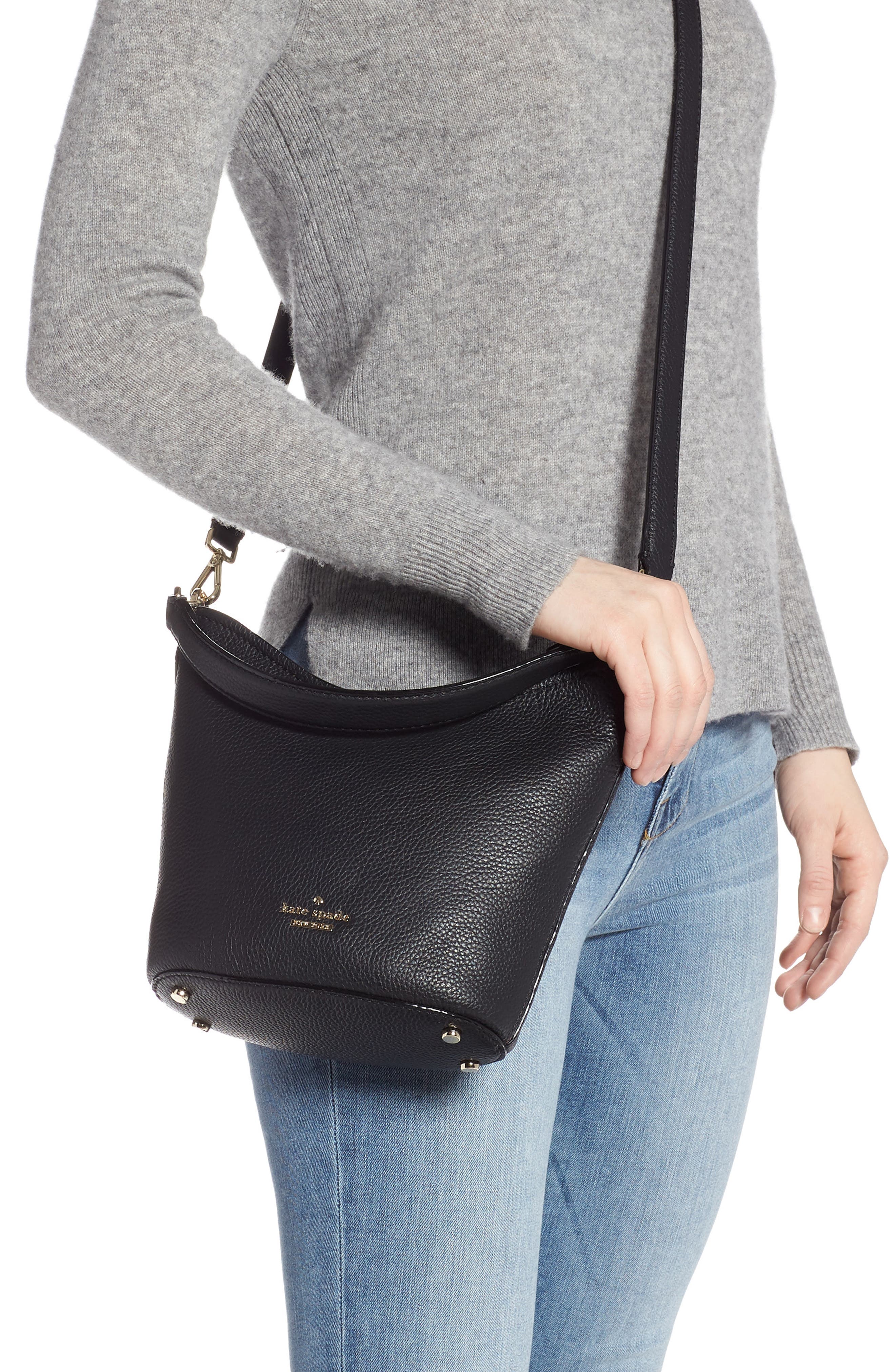 Kate Spade New York jackson street - small rubie leather crossbody bag, Alternate, color, 