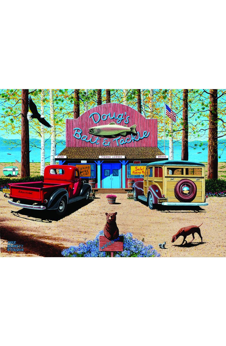 Sunsout Doug
s Bait Shop 1000 piece Jigsaw Puzzle for Adults, Alternate, color, Multicolor