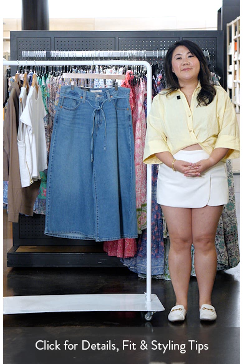 XL High Waist Wide Leg Culotte Jeans video